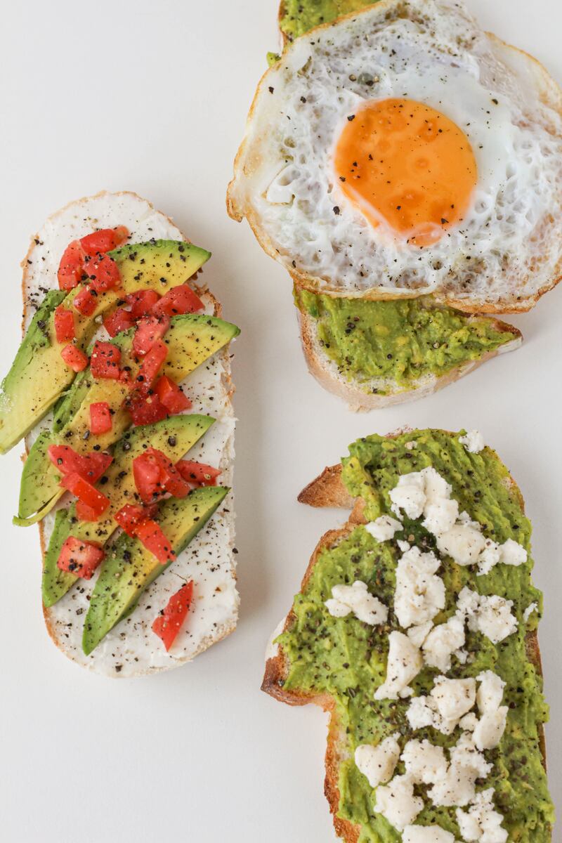 Tostadas con aguacate
