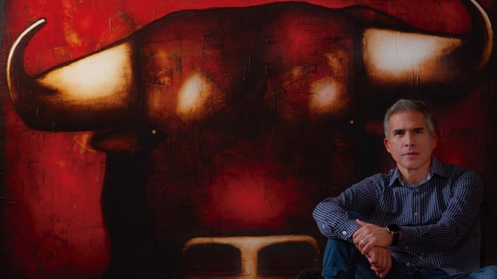 El artista ecuatoriano Pedro León