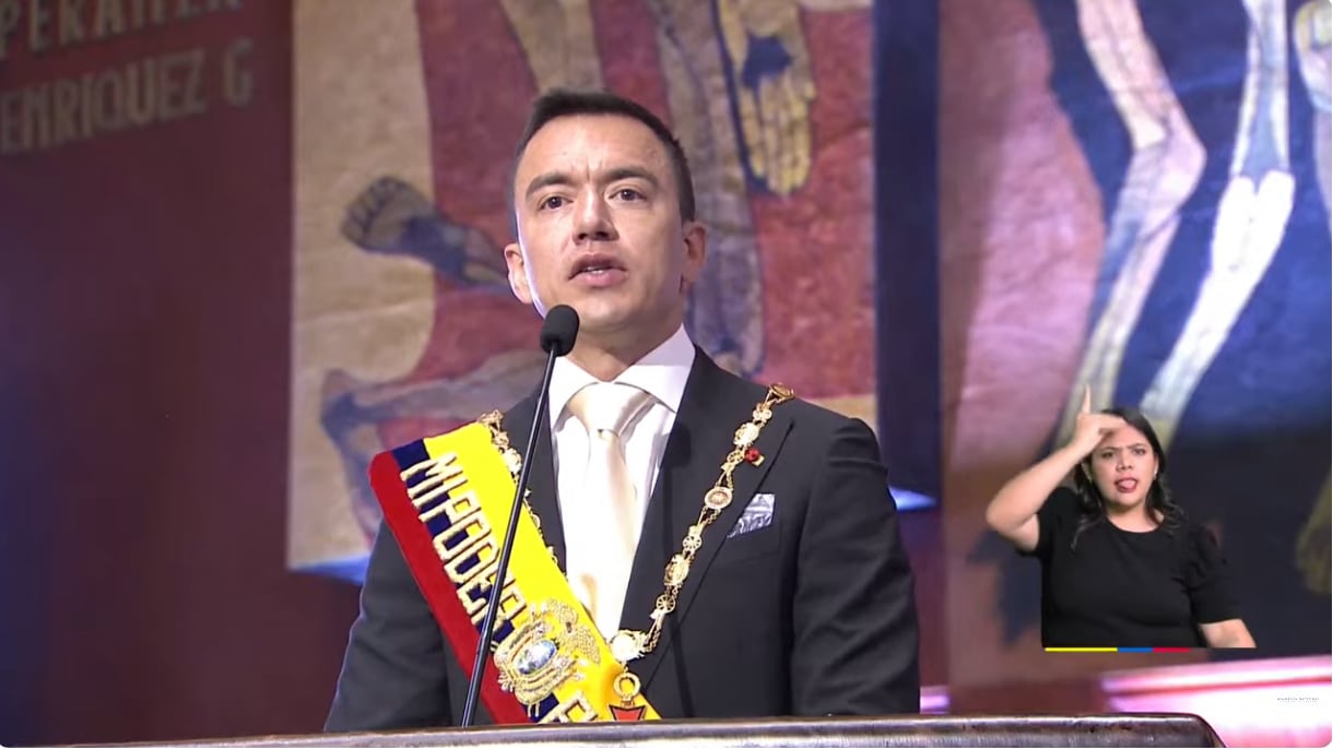 EN VIVO: Daniel Noboa presenta su informe a la Nación tras su año de gestión 