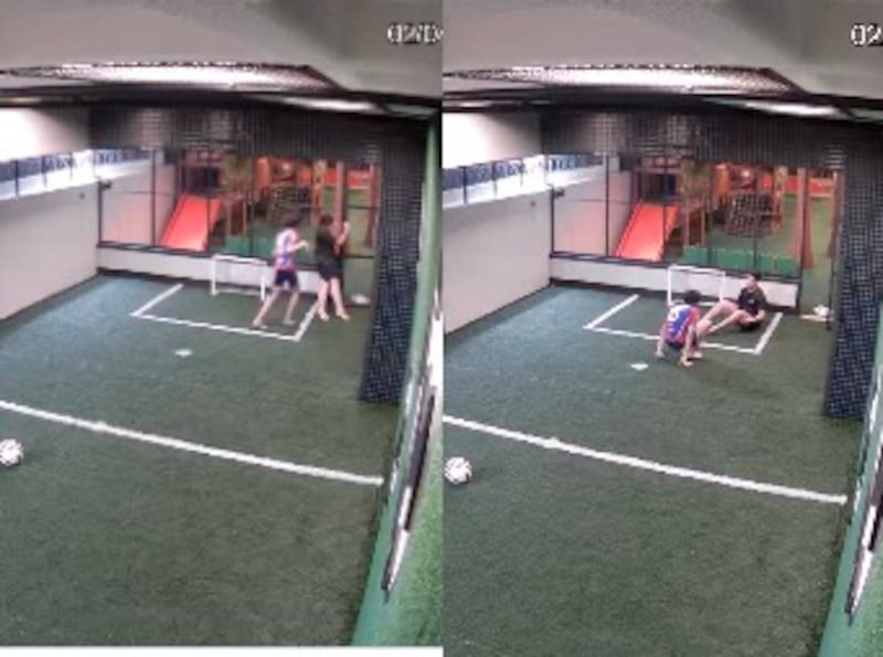 joven se electrocuta en cancha de fútbol Brasil