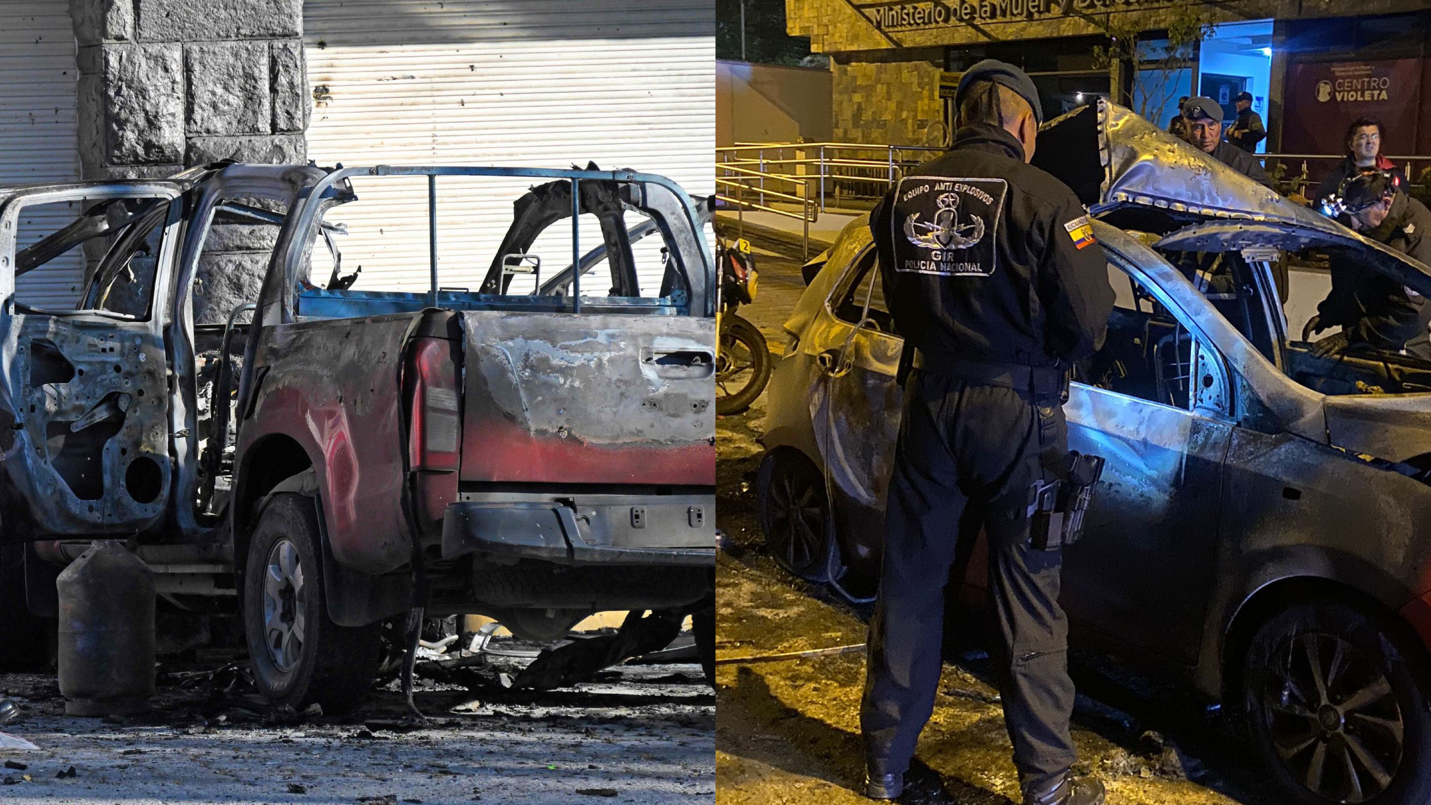 Coche bomba que explotó en Quito estaría relacionado a traslado de peligroso cabecilla a La Roca