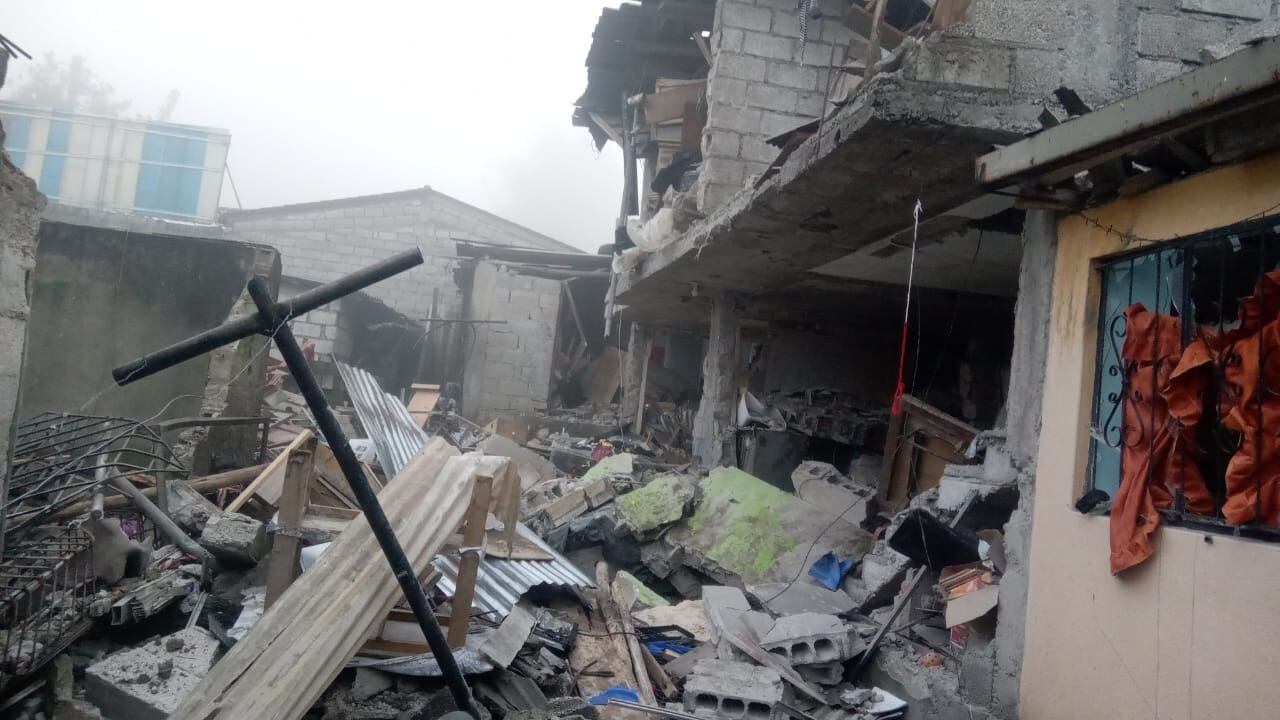 Explosión de un cilindro de gas en La Argelia