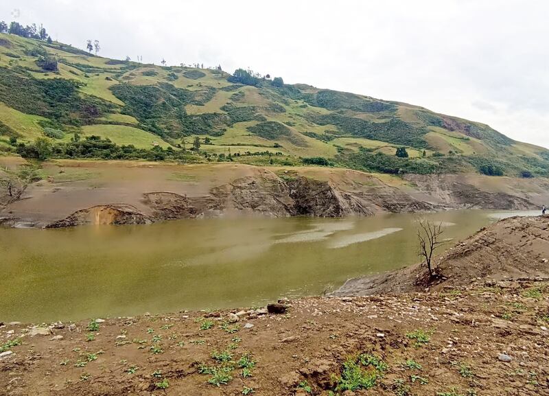 El agua del embalse de Mazar está debajo del nivel mínimo.