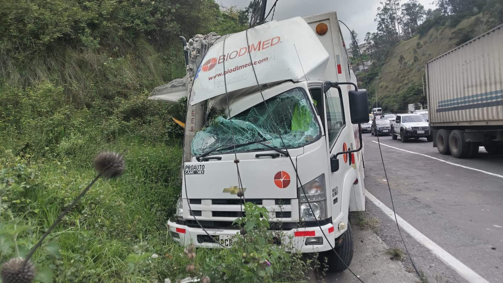 Accidente en la Simón Bolívar