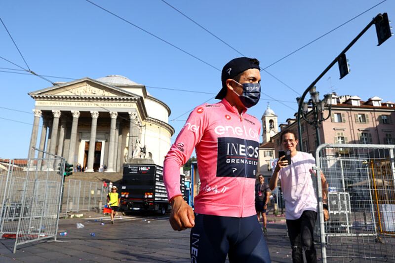 Richard Carapaz estará en el Giro de Italia.