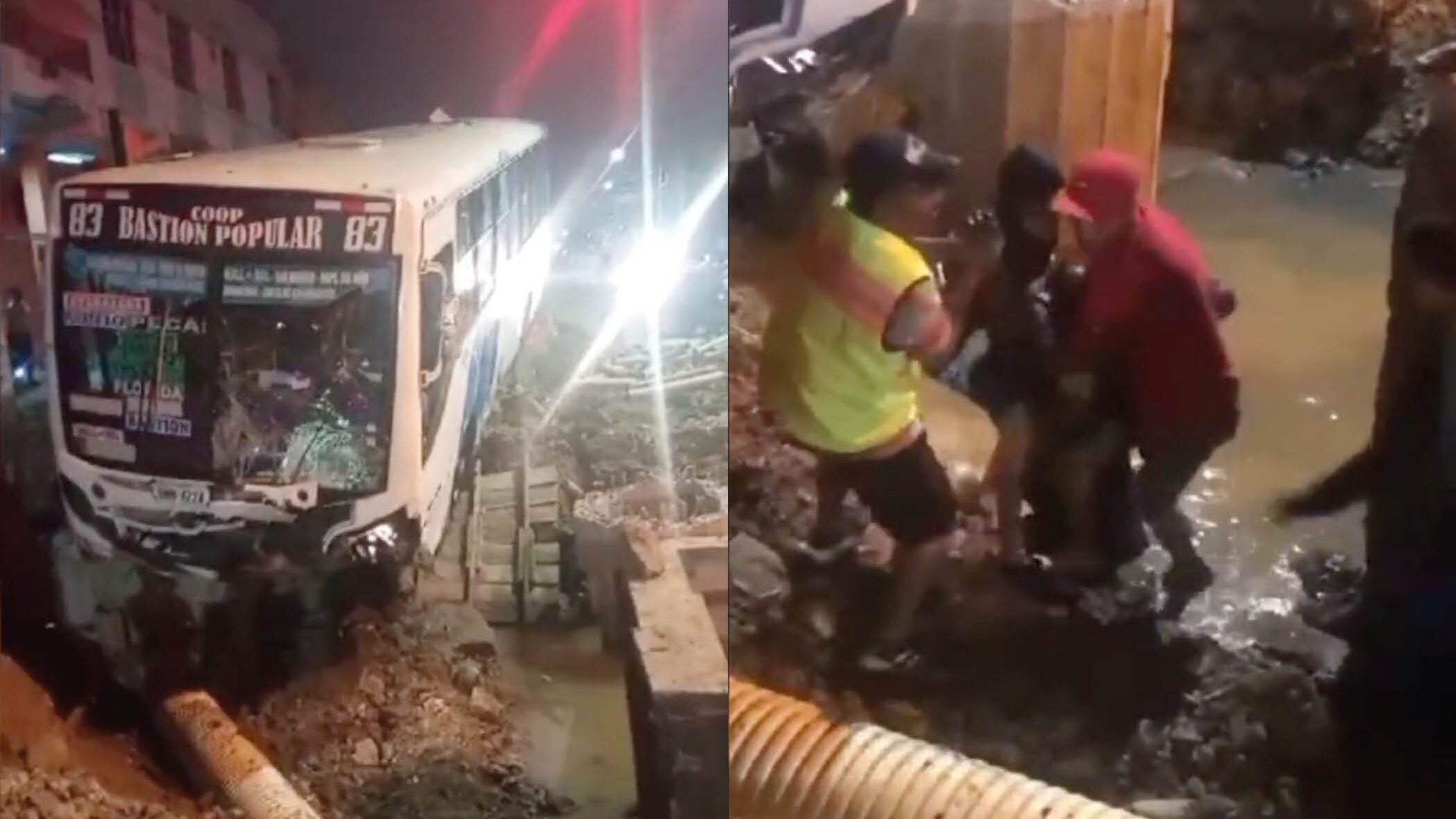 Lo que se sabe acerca del bus que atropelló a motociclista y al darse a la fuga se impacta contra un taxi