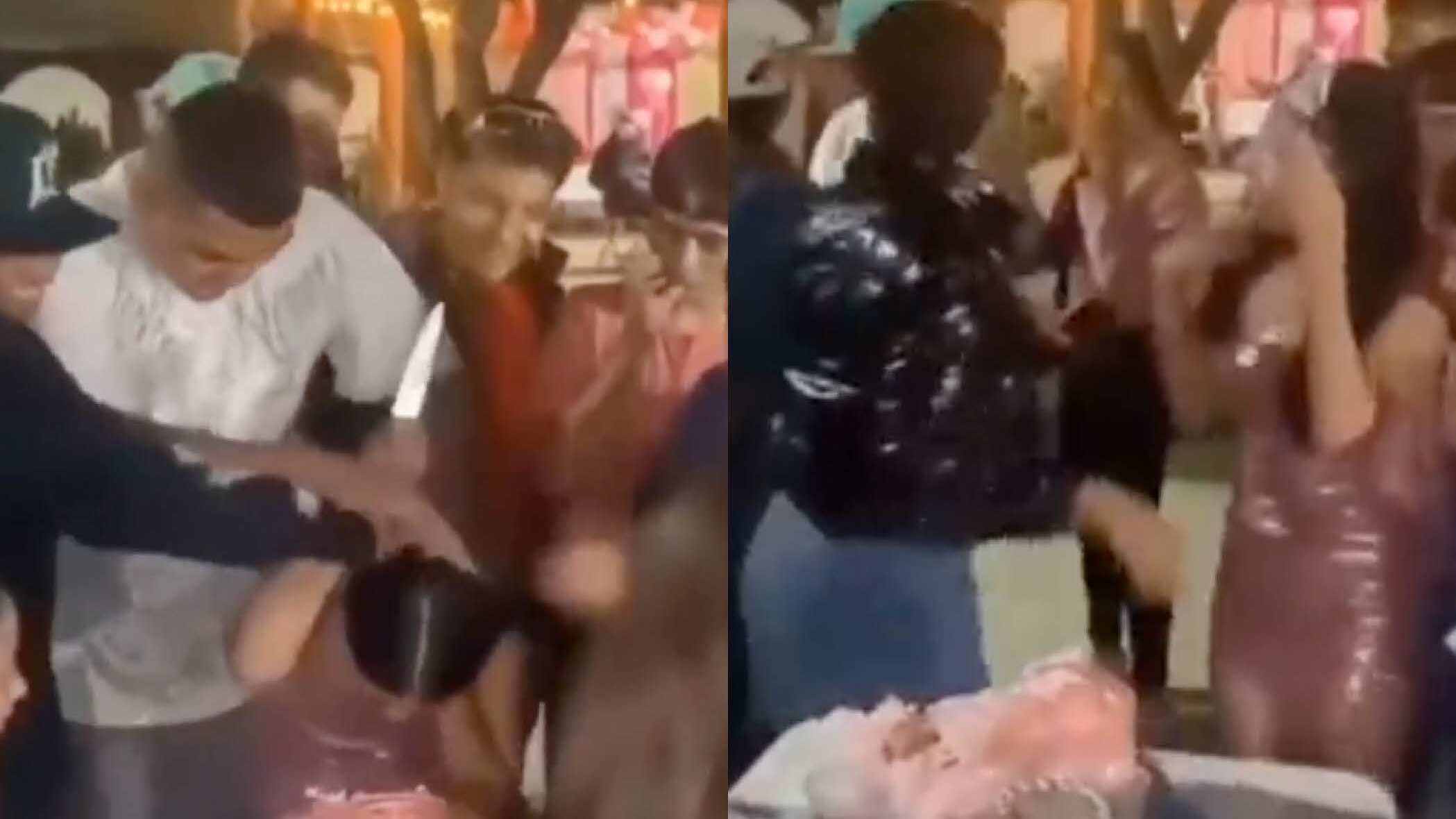 Cumpleañera picó el ojo de uno de los invitados con un cuchillo luego de que le empujara la cara contra el pastel