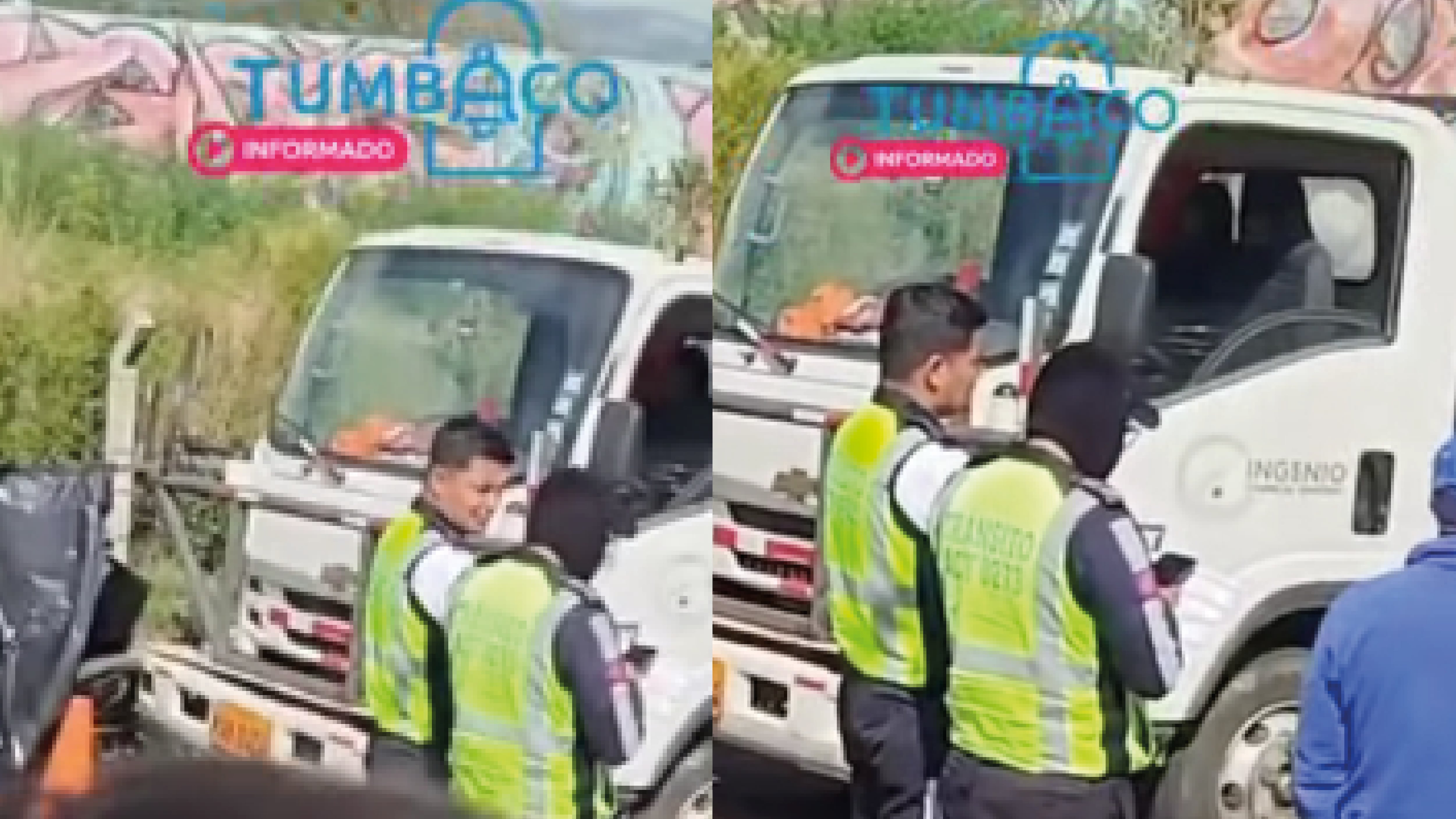 Ciclista muere tras chocar con camión que transportaba varillas en Tumbaco