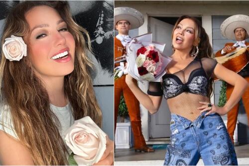 Thalía es destrozada en redes por este detalle en video promocionando su canción con Ángela Aguilar