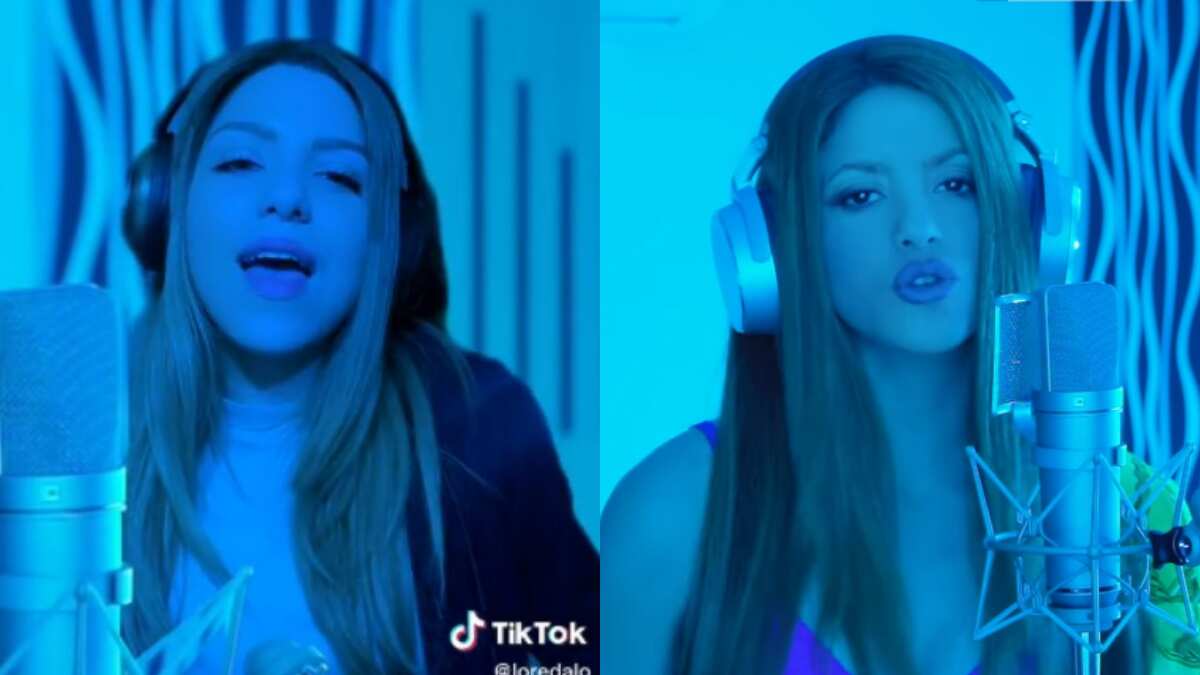 La joven es igual a Shakira