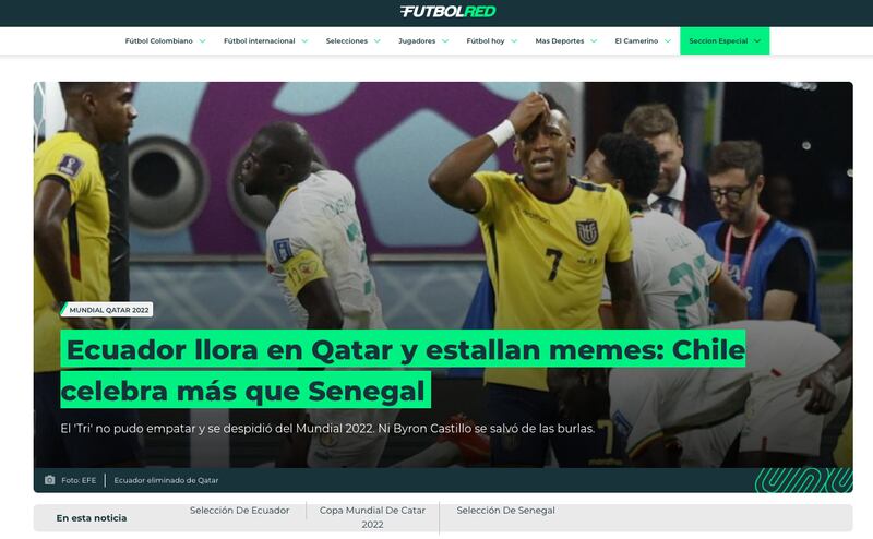 Ecuador no logra la clasificación a octavos y estallan los memes
