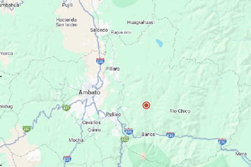 Sismo de magnitud 3.7 se registró cerca de Baños, Tungurahua