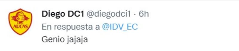 Reacción de aficionados al post de IDV