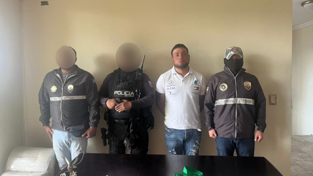 ¿Quién es alias ‘Care Loco’, presunto extorsionador de “Los Lobos” capturado en Rumiñahui?. Imagen: Policía Nacional