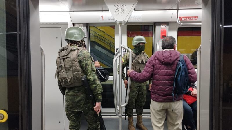 Metro de Quito está militarizado
