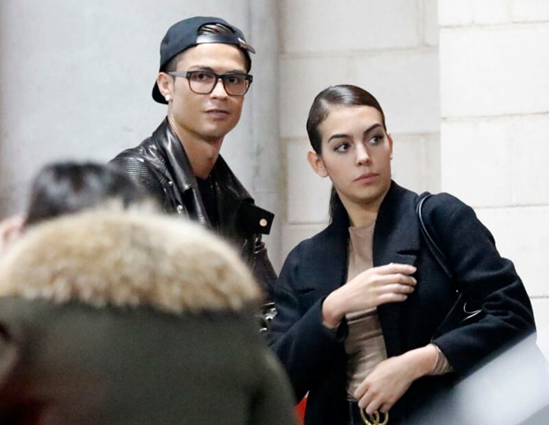 Georgina Rodríguez y Cristiano Ronaldo.
