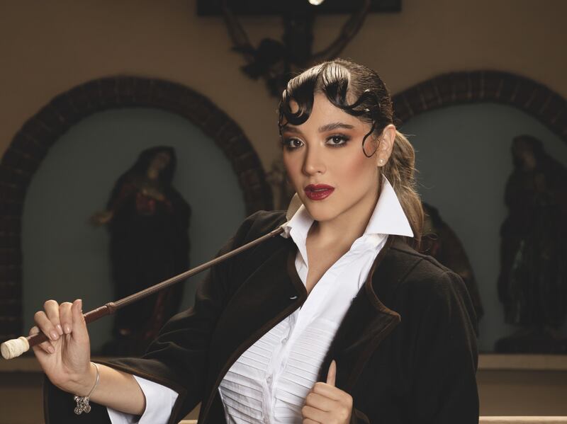 Francesca Frixone, candidata a Reina San Francisco de Quito