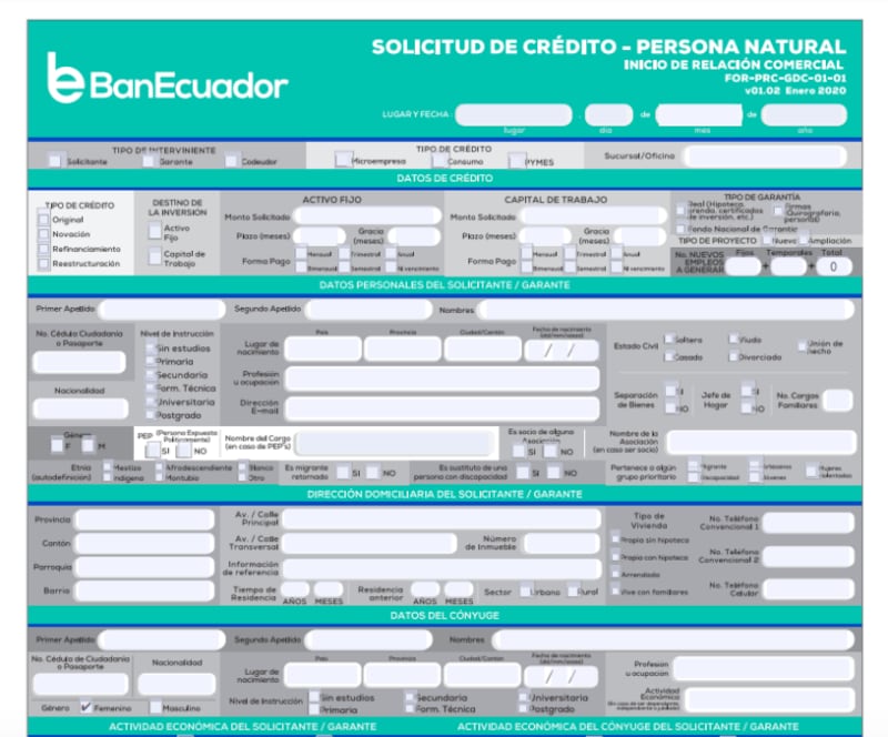 Debe llenar una serie de requisitos