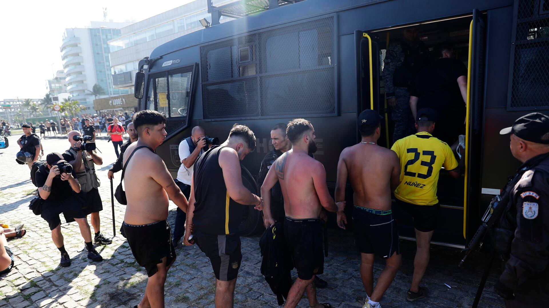 Hinchas del Peñarol.