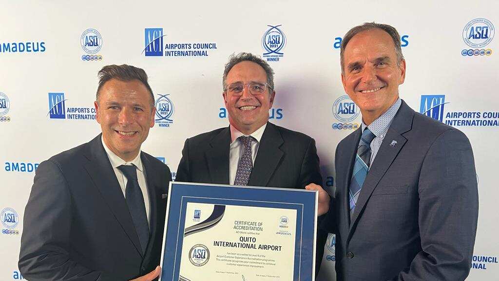 Reconocimiento para Aeropuerto Internacional Mariscal Sucre de Quito