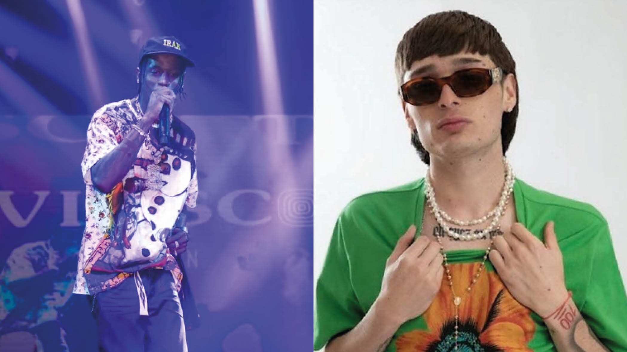 Peso Pluma y Travis Scott se toman una foto