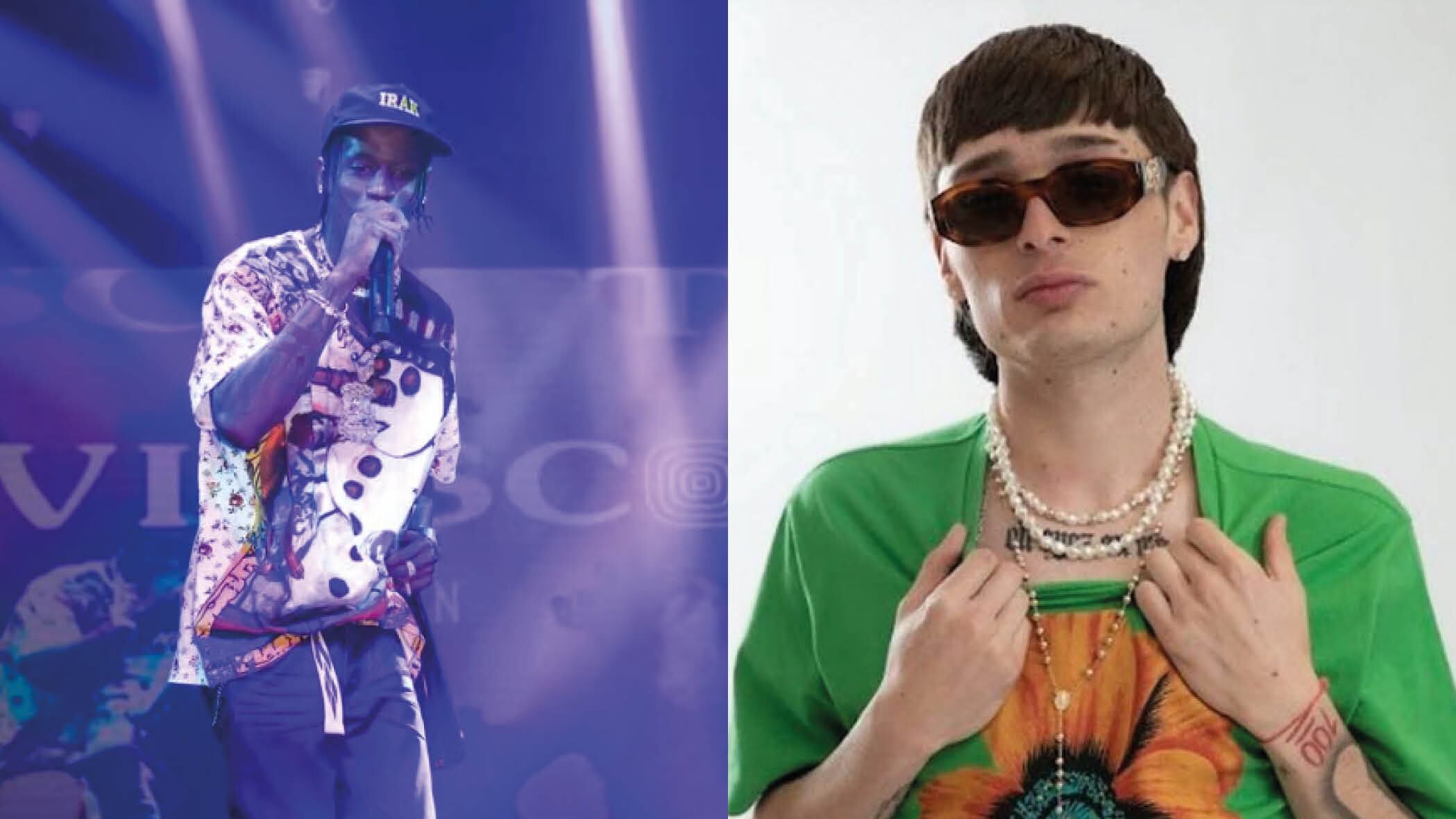 Peso Pluma y Travis Scott se toman una foto