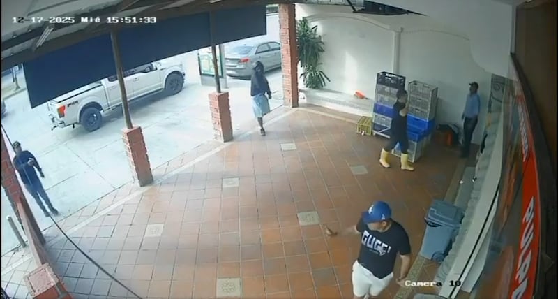 Cámara registró el ataque a Mario Pineida