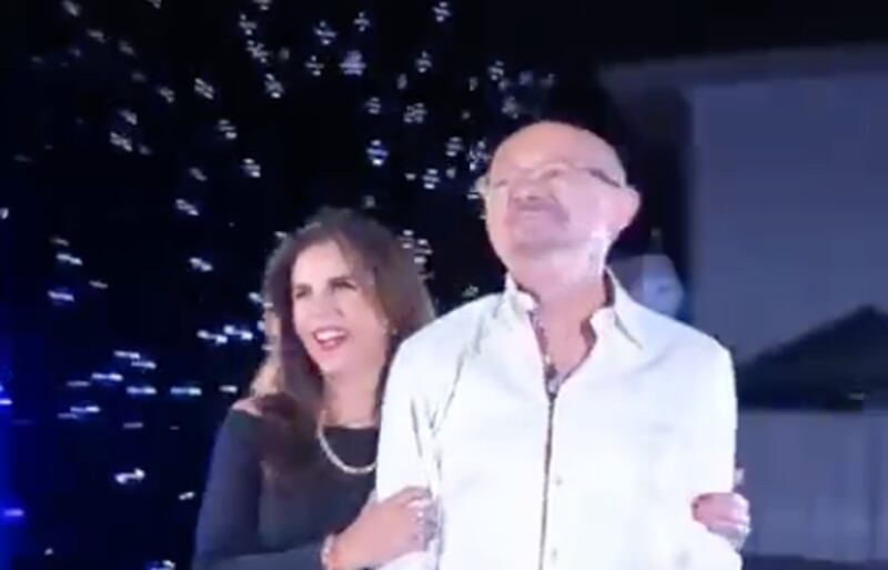 Macarena Valarezo y Santiago Gangotena
