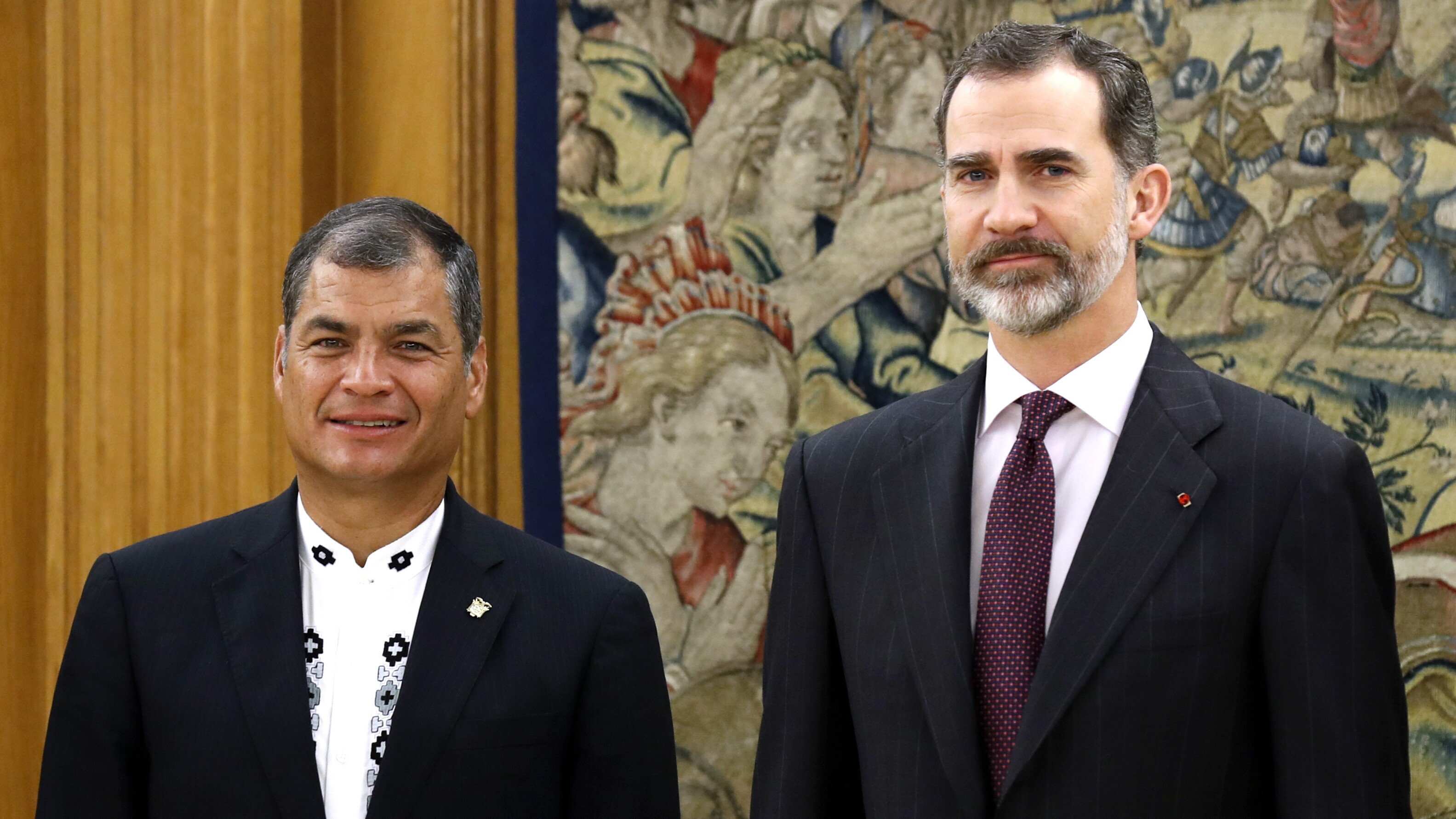 El presidente Rafael Correa y Felipe VI/EFE