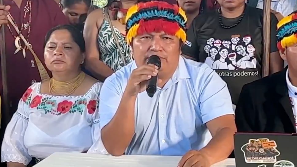 Marlon Vargas, presidente de la CONAIE, dice que el salario básico debe subir a USD 650 ante el alza de los combustibles
