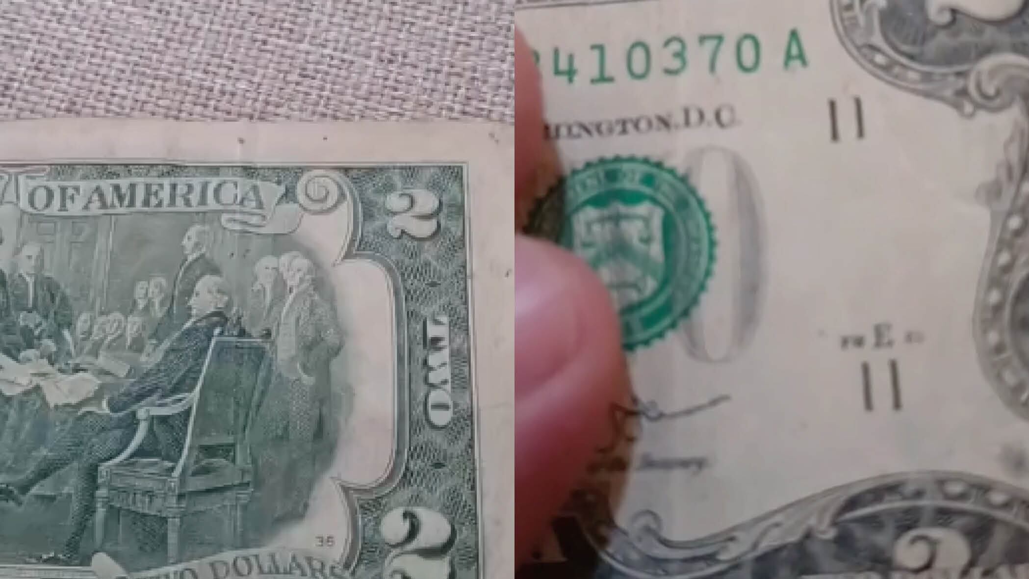 Si tienes un billete de USD 2 no lo uses ya que puede costar USD 4.500, así puedes identificarlo