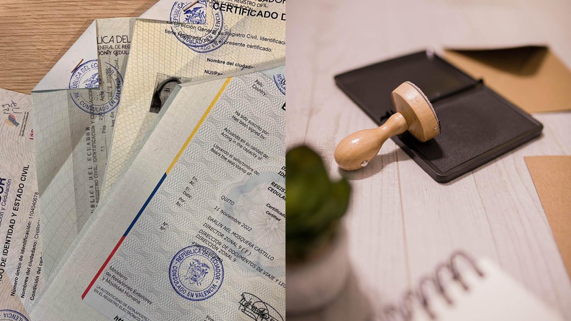 Documentos apostillados en Ecuador