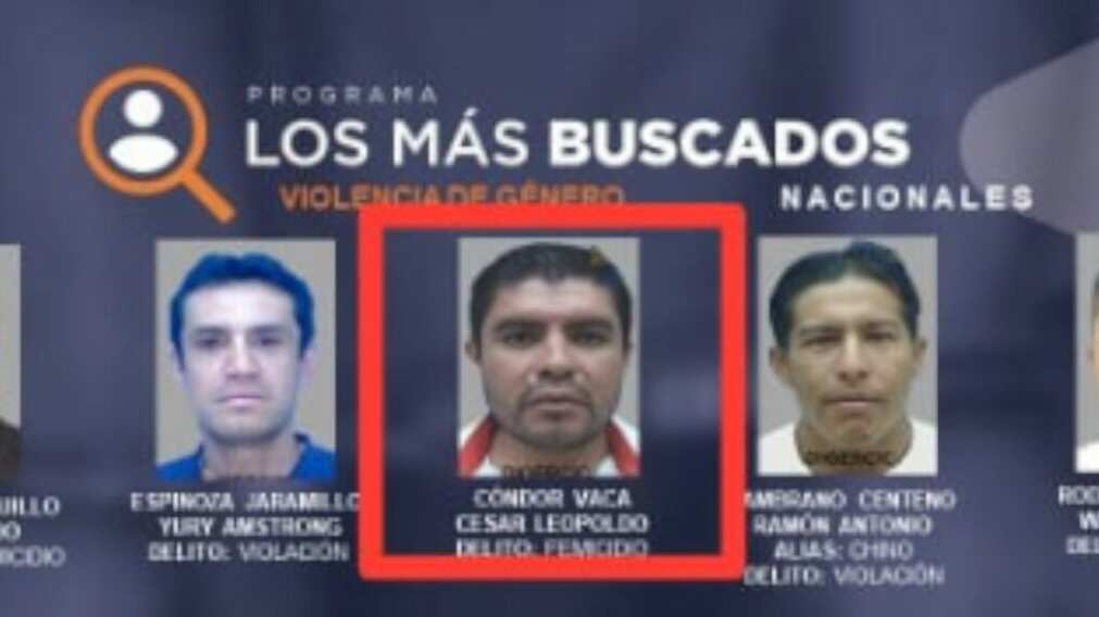 César Cóndor, uno de los 100 delincuentes más buscados en Ecuador.