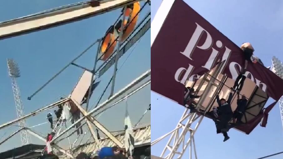 Colapso de techo en el Estadio Monumental de Chile