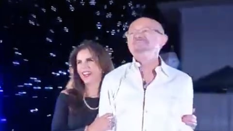 Macarena Valarezo y Santiago Gangotena