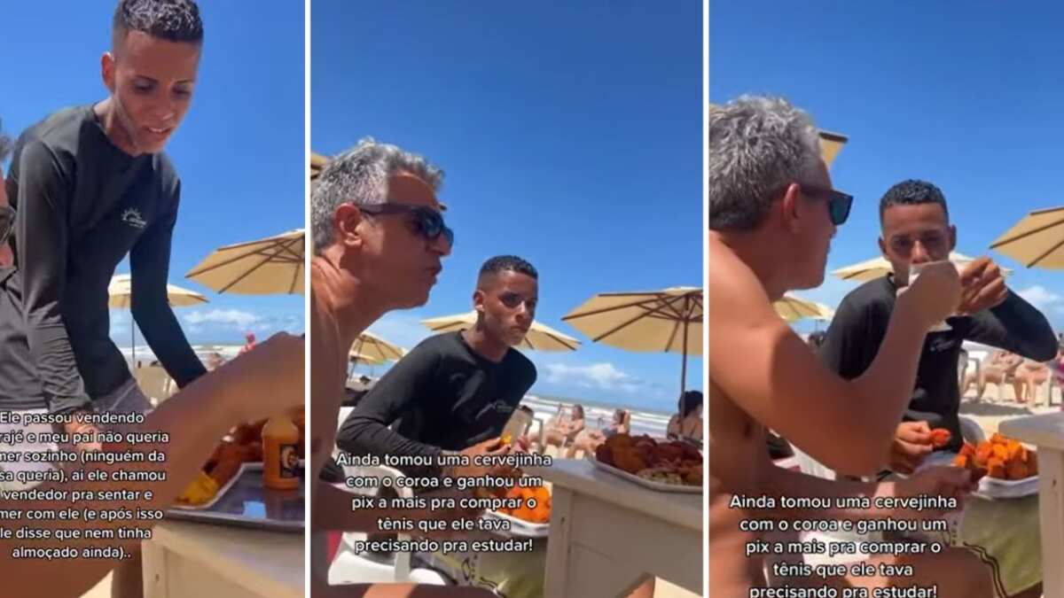 El cliente se percató visiblemente de que el vendedor era una persona humilde