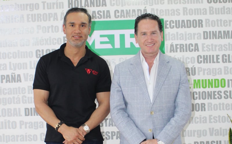 Edgar Novoa, creador de ENV, y Hernán Cueva, CEO de Metro Ecuador