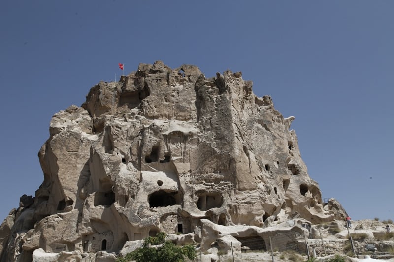 Uçhisar, con su castillo histórico y Patrimonio Mundial de la UNESCO.