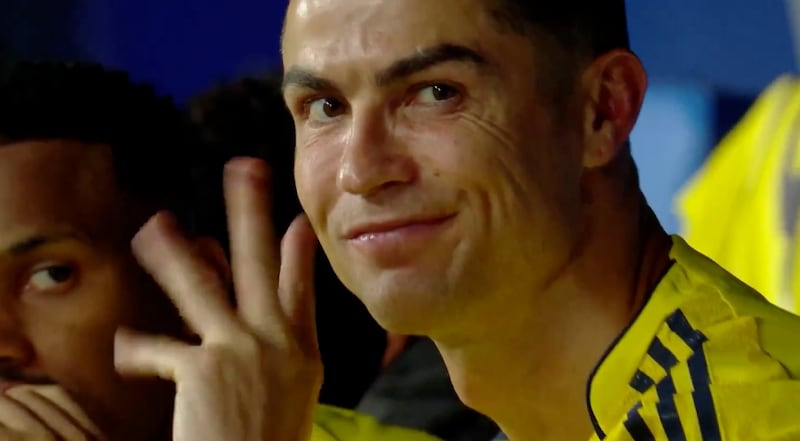 El gesto de Cristiano Ronaldo para sentenciar su derrota ante el Al Hilal.