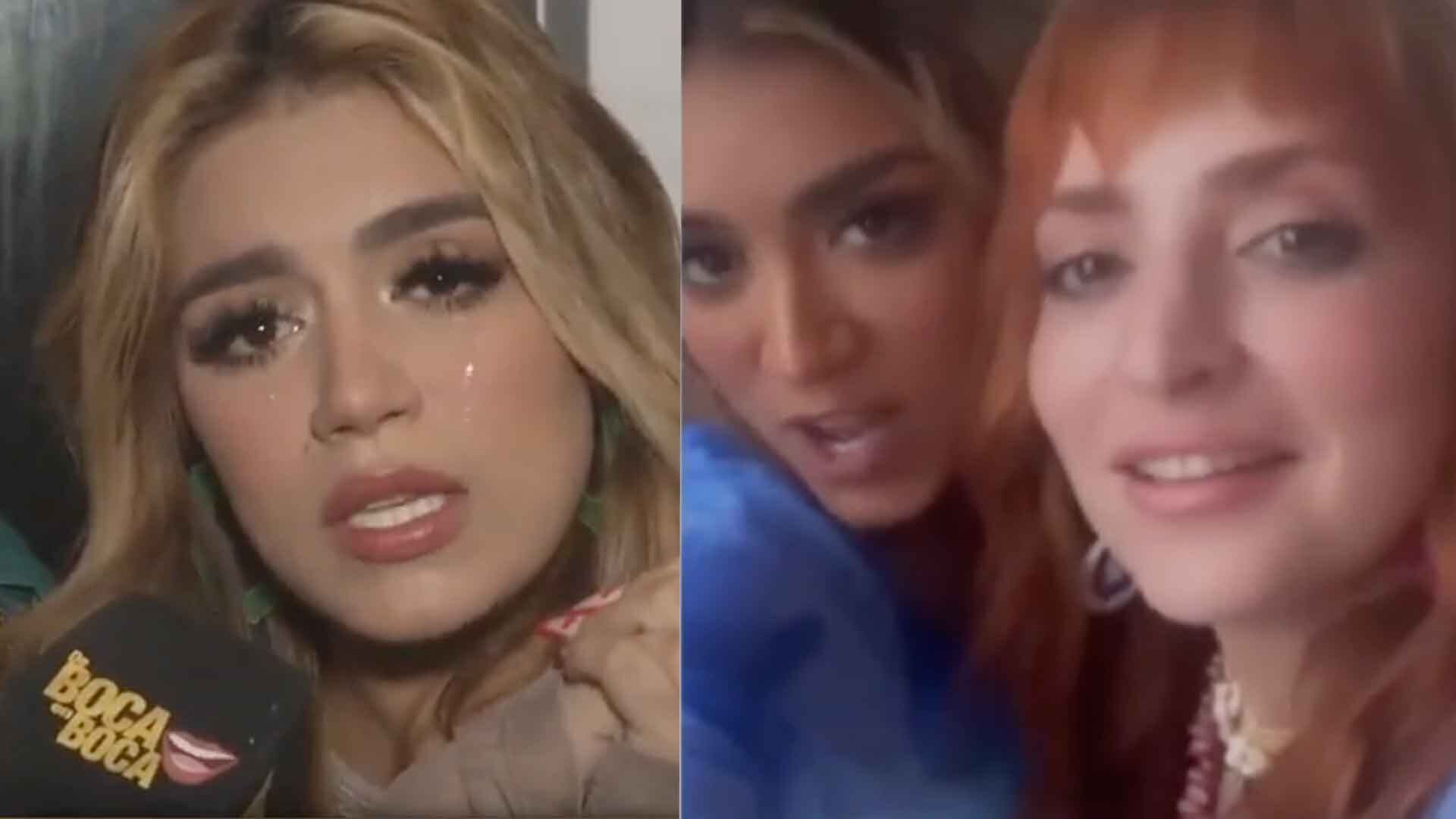 Andreina Bravo llora frente a Mirella Cesa.