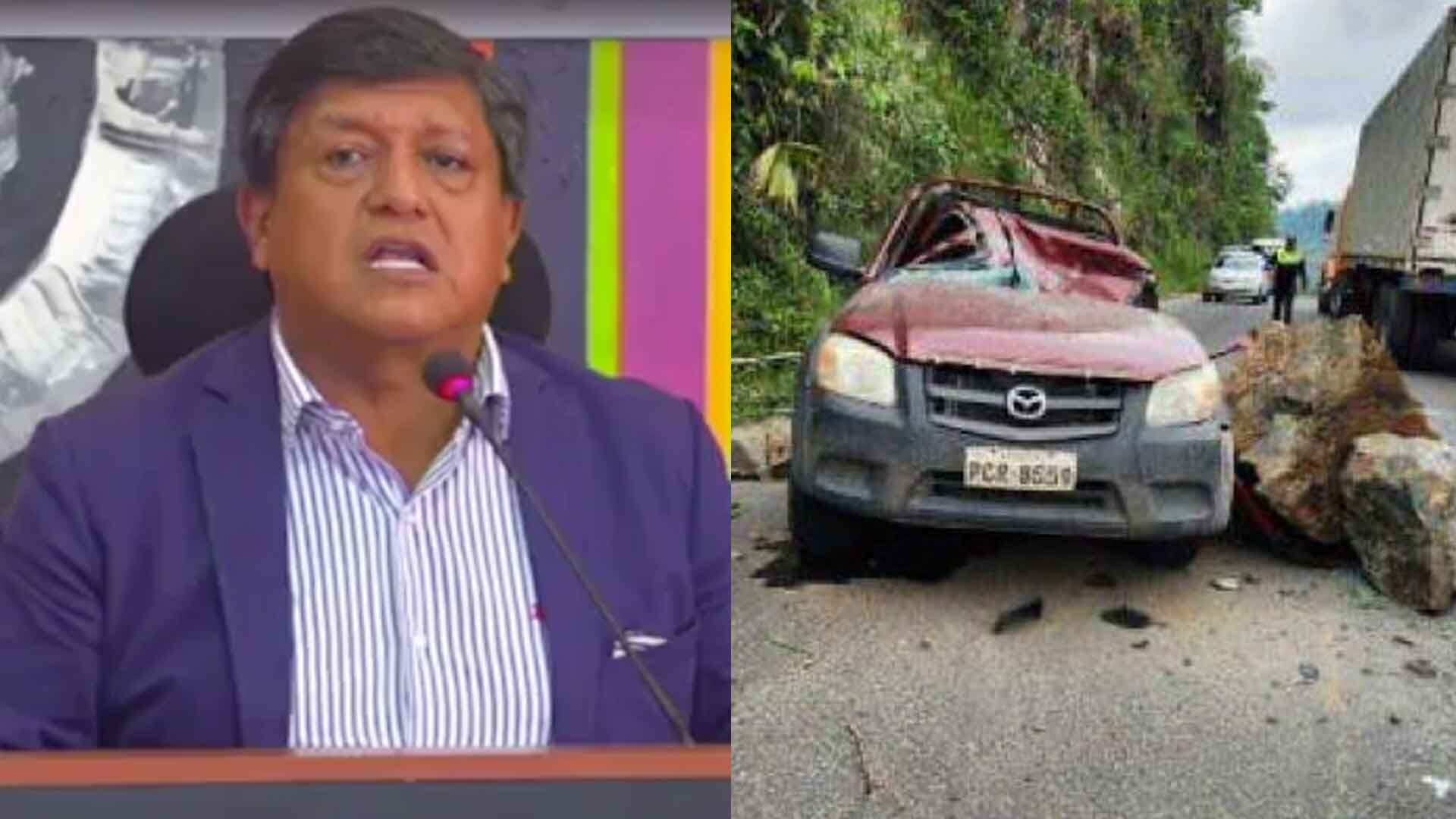 Wilson Erazo se pronuncia por estado de la vía Alóag - Santo Domingo