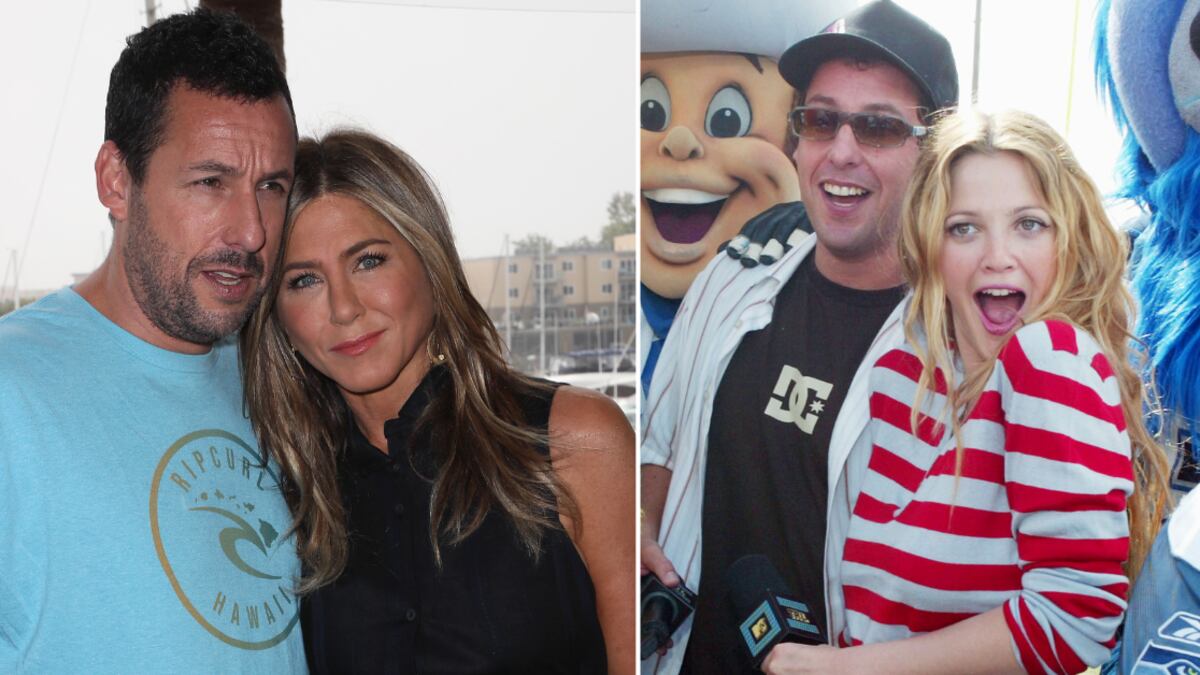 Jennifer Aniston, Drew Barrymore y Adam Sandler