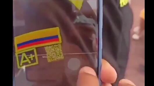 Código QR usado en Colombia en servidores policiales