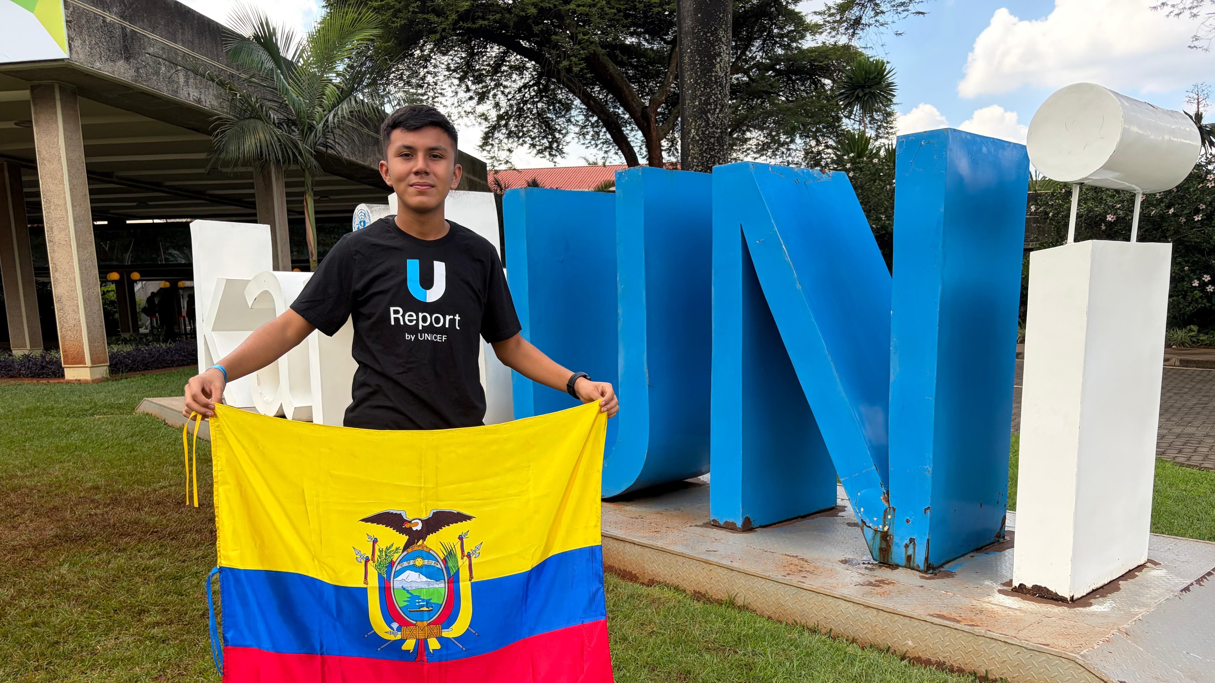Johao Moya, adolescente de Sucumbíos, representó a Ecuador en encuentro mundial sobre salud infantil en Kenia