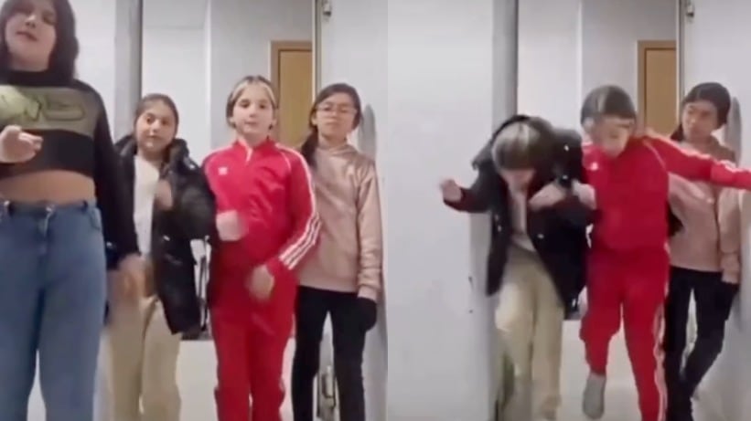 Niñas bailaban para TikTok y una rata les arruinó el video