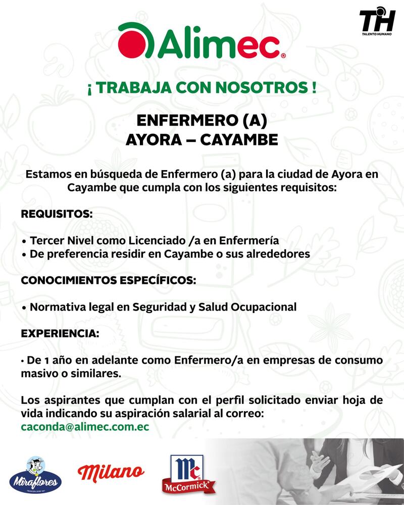 Vacantes laborales en Ecuador