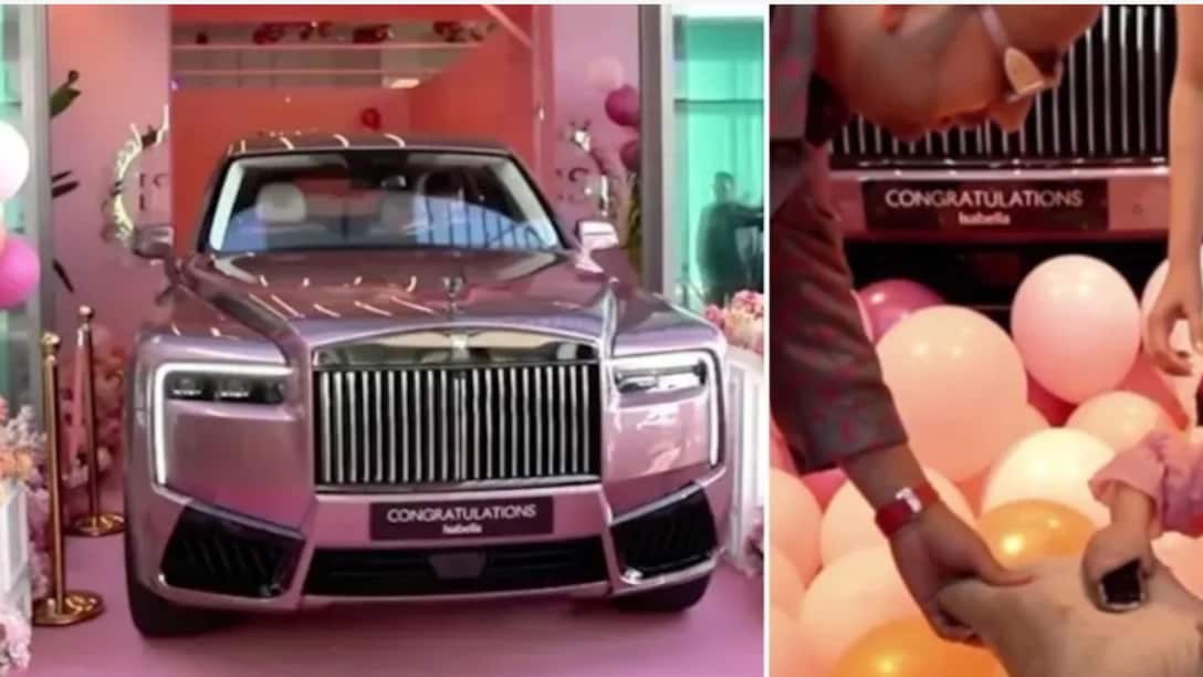 Polémica en redes porque un multimillonario le regaló un Rolls Royce a su hija de un año