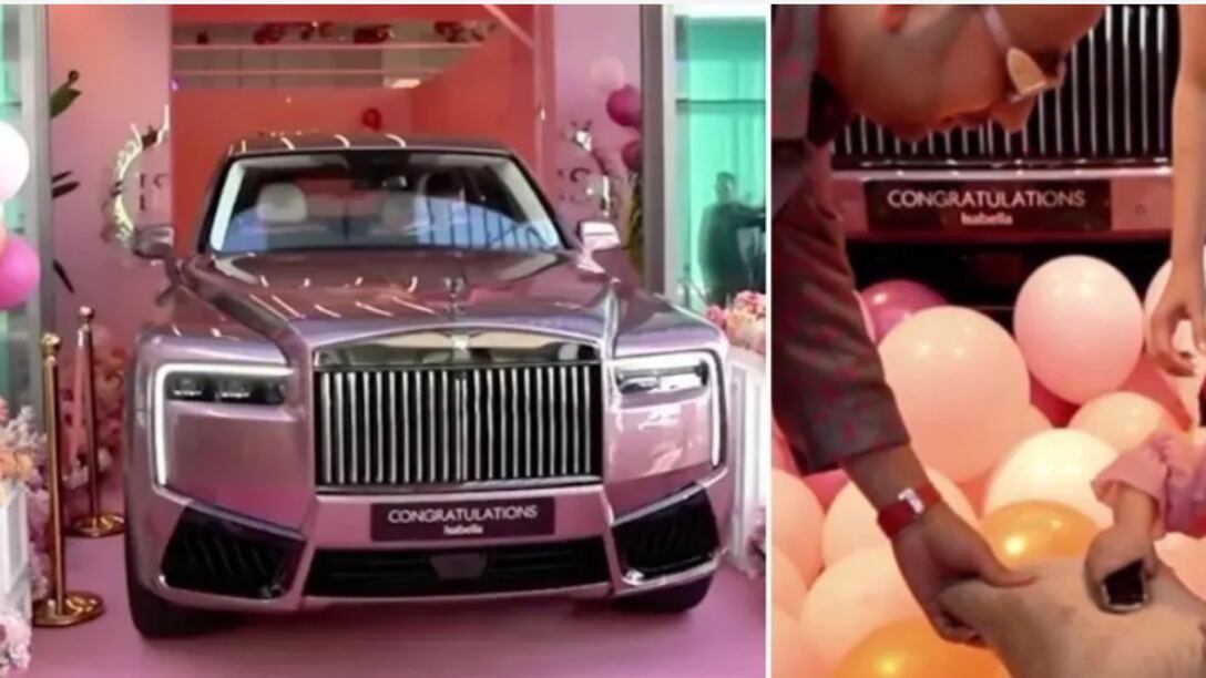 Polémica en redes porque un multimillonario le regaló un Rolls Royce a su hija de un año