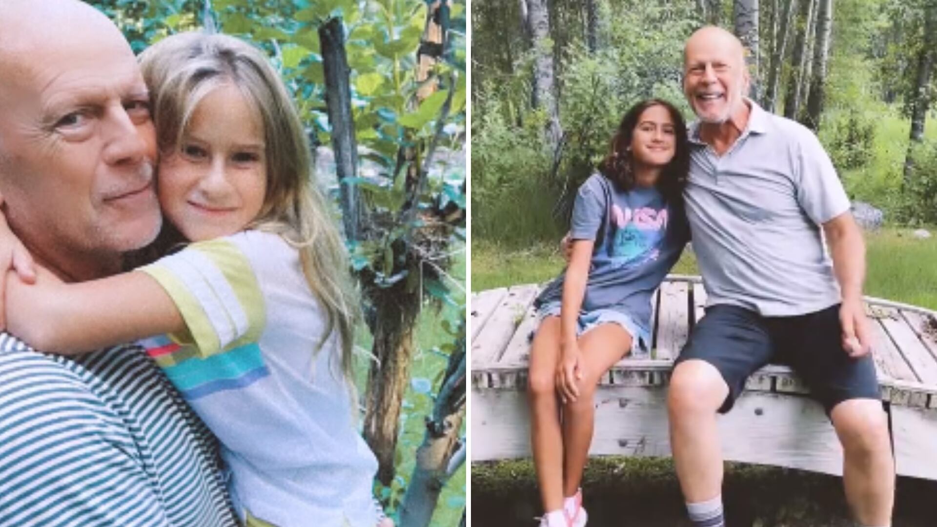 Bruce Willis y sus hijas