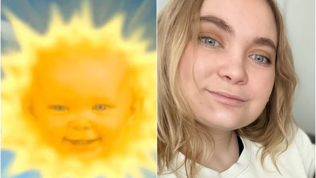 Niña Sol de los Teletubbies